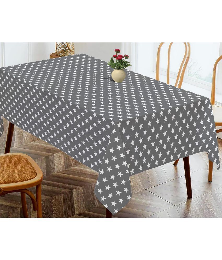     			Oasis Hometex Printed Cotton 4 Seater Rectangle Table Cover ( 152 x 138 ) cm Pack of 1 Gray