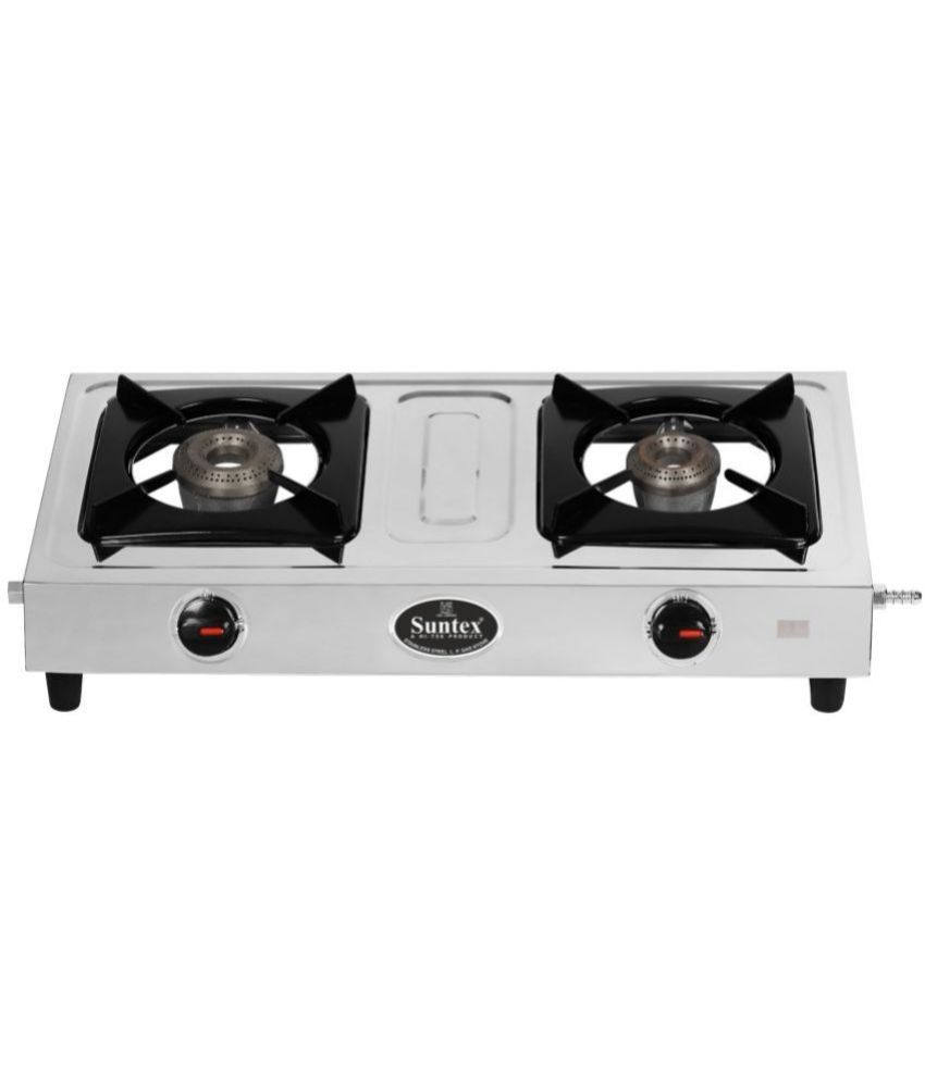     			Suntex Stainless Steel 2 Burners Gas Stove