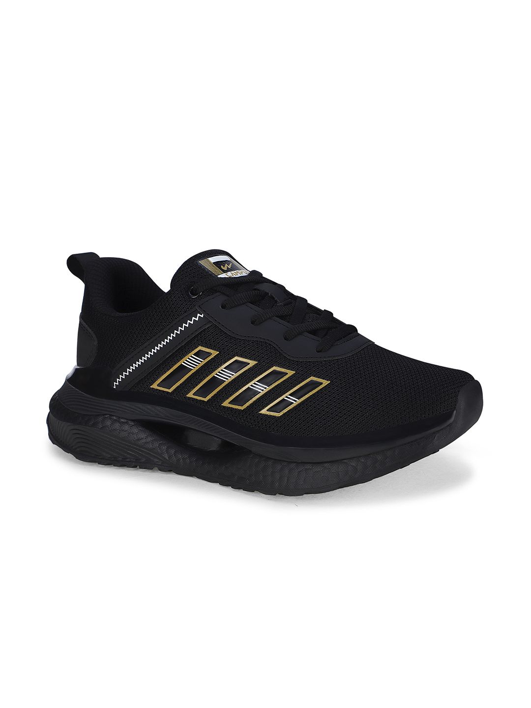     			Campus FLAME Black Men's Sports Running Shoes