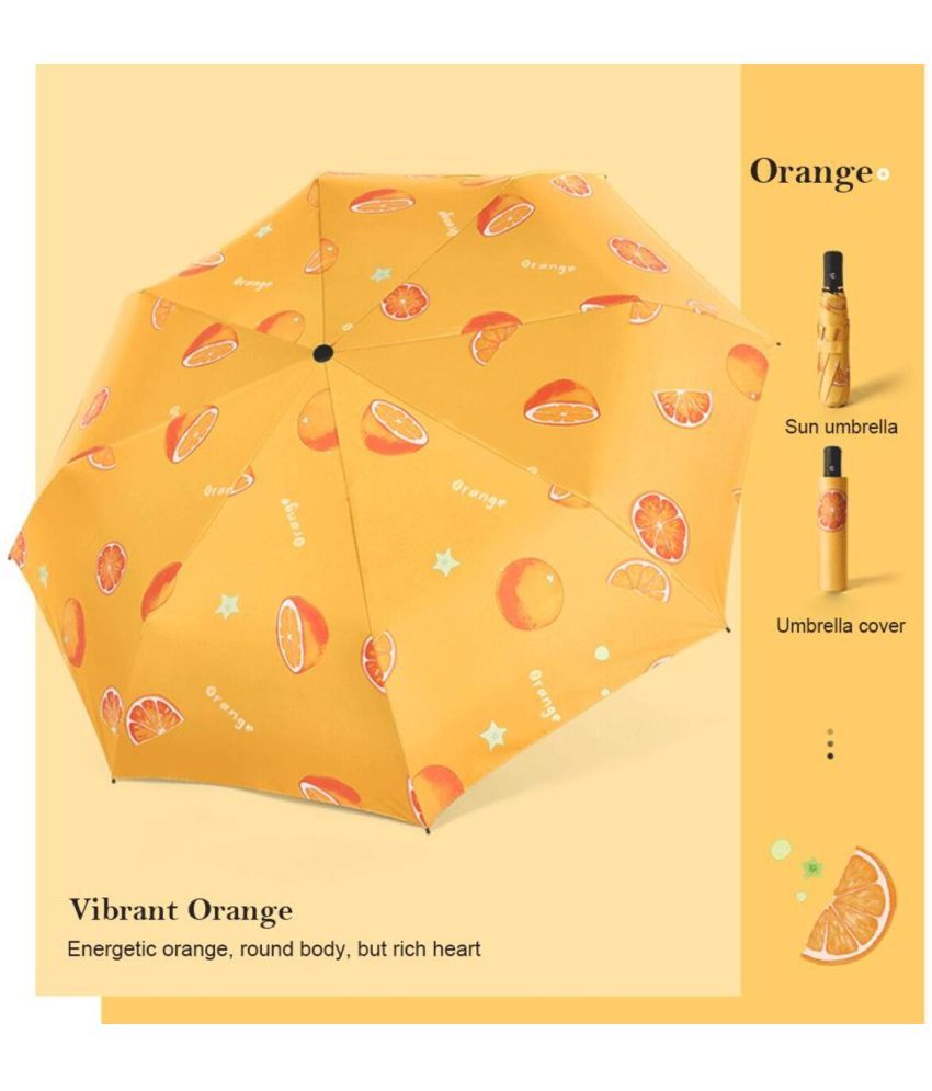     			KEKEMI Orange Umbrella