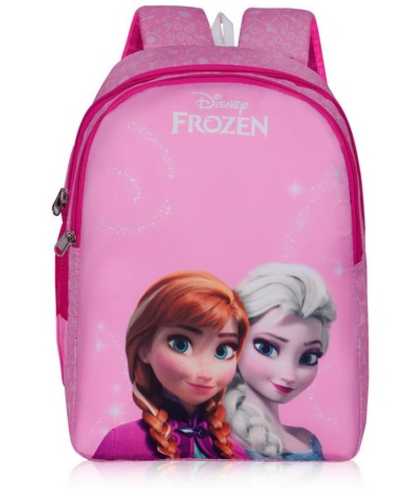     			Priority Pink Polyester Backpack For Kids