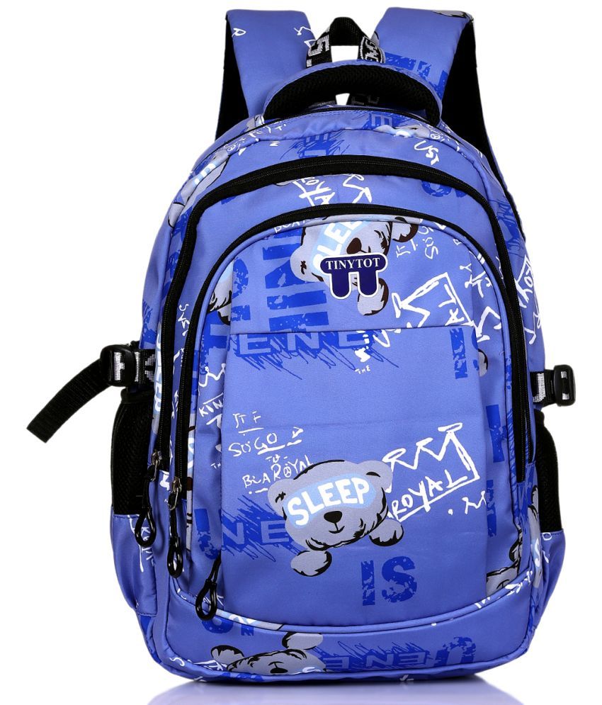     			Tinytot Blue Polyester Backpack For Kids