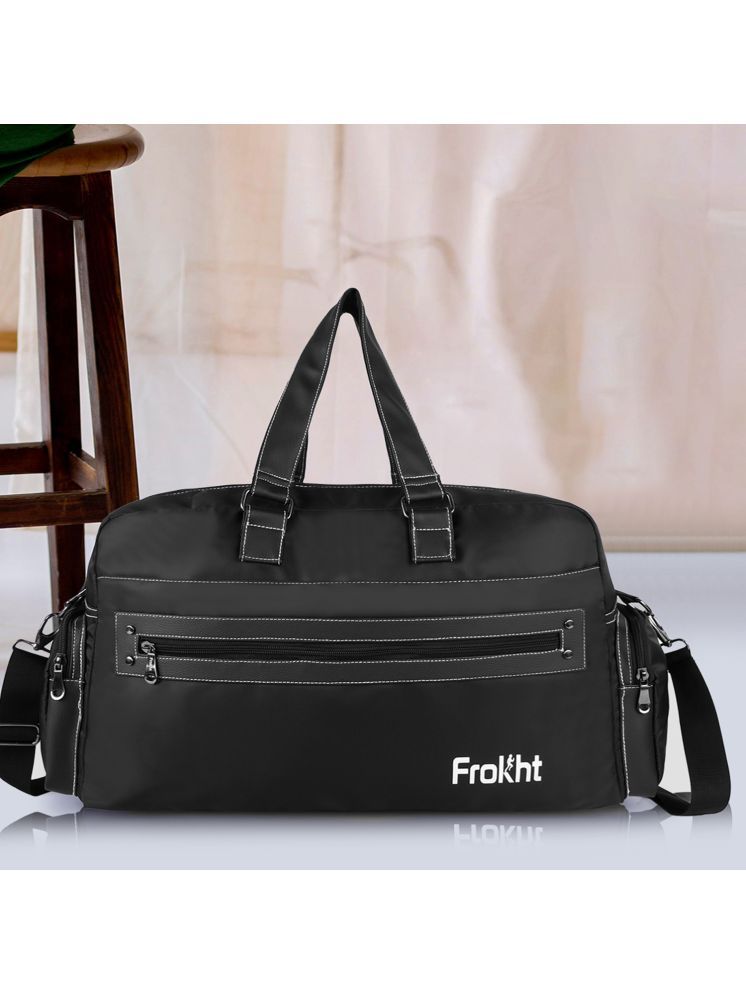     			Frokht 24 Ltrs Black Polyester Duffle Bag