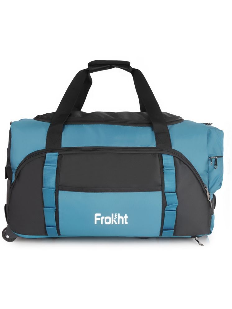     			Frokht 42 Ltrs Green Polyester Duffle Trolley