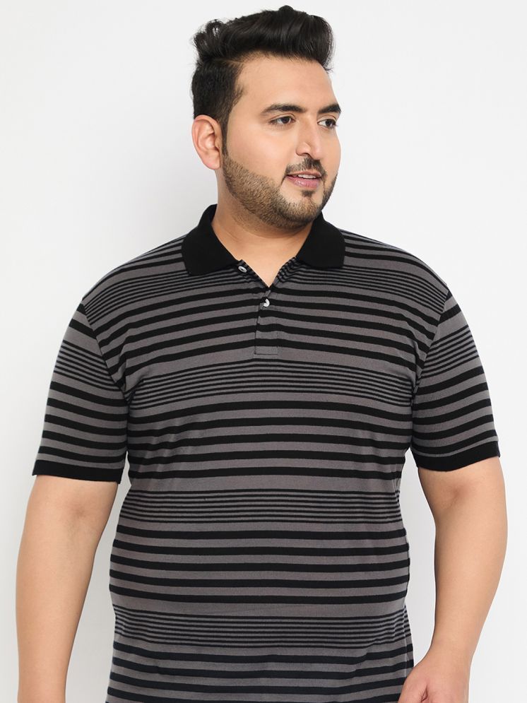     			GET GOLF Cotton Blend Regular Fit Solid Half Sleeves Men's Polo T Shirt - Black ( Pack of 1 )