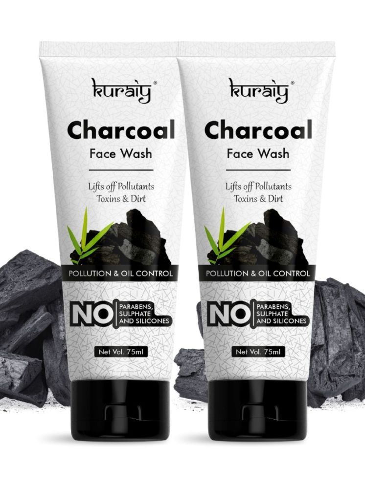     			KURAIY Bright Miracle Face wash with 10X Power of Charcoal Face Wash (75 ml)