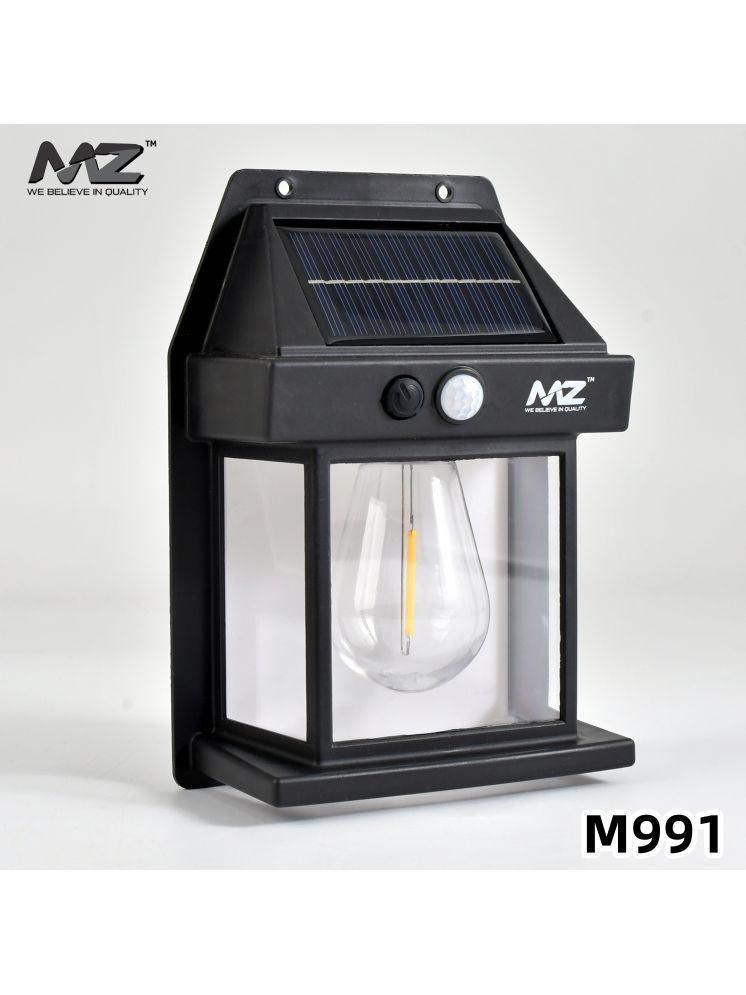     			MZ 2W Solar Outdoor Wall Light ( Pack of 1 )