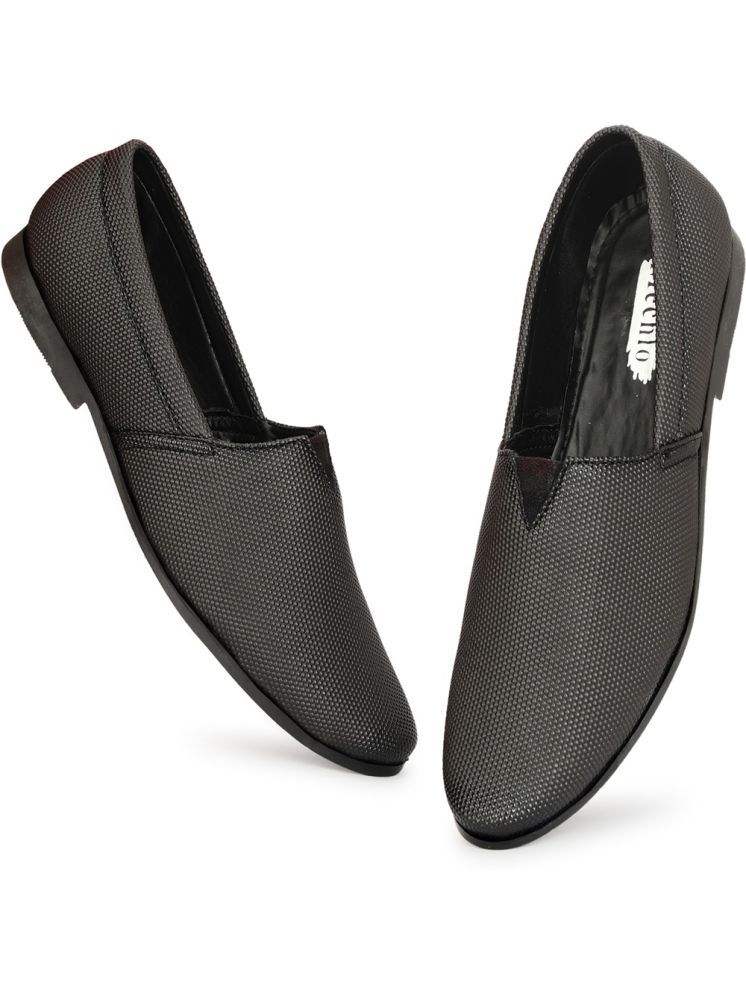     			Mechlo SLIP ON SHOE Black Men's Slip-on Shoes