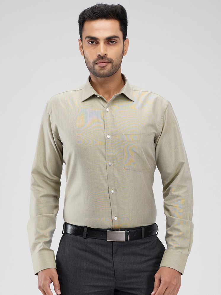     			Park Avenue Cotton Blend Slim Fit Full Sleeves Men's Formal Shirt - Green ( Pack of 1 )