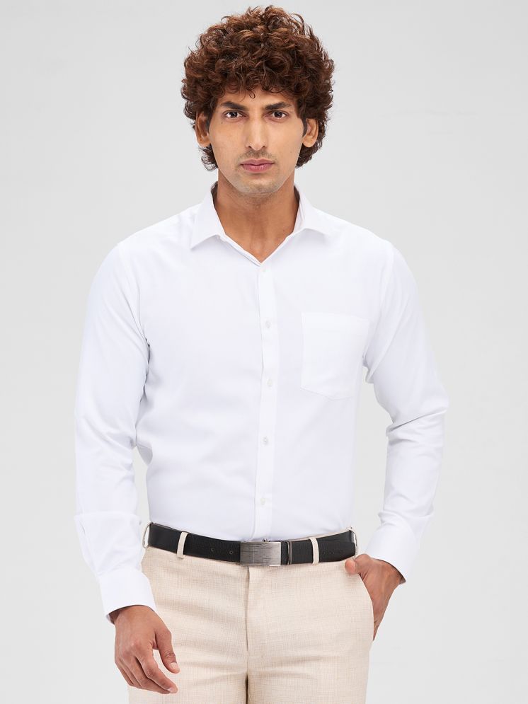     			Park Avenue Cotton Blend Slim Fit Full Sleeves Men's Formal Shirt - White ( Pack of 1 )