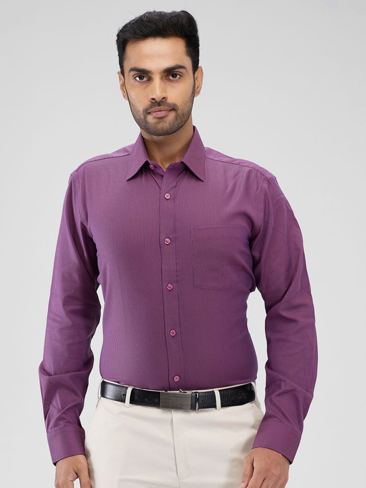     			Park Avenue Cotton Regular Fit Full Sleeves Men's Formal Shirt - Purple ( Pack of 1 )