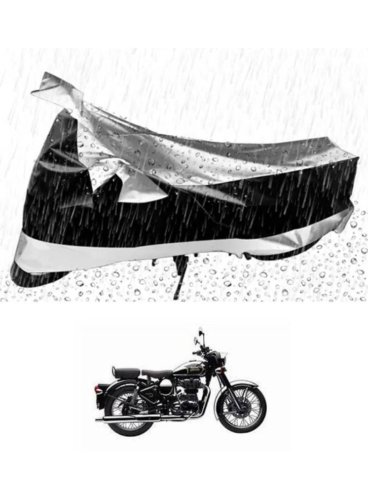     			RONISH Bike Body Cover for Royal Enfield Classic Chrome ( Pack of 1 ) , Silver