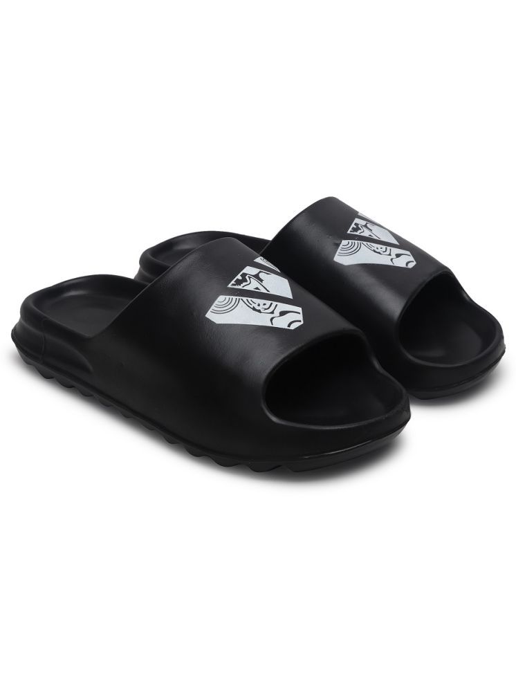     			Richale Black Men's Slide Flip Flop