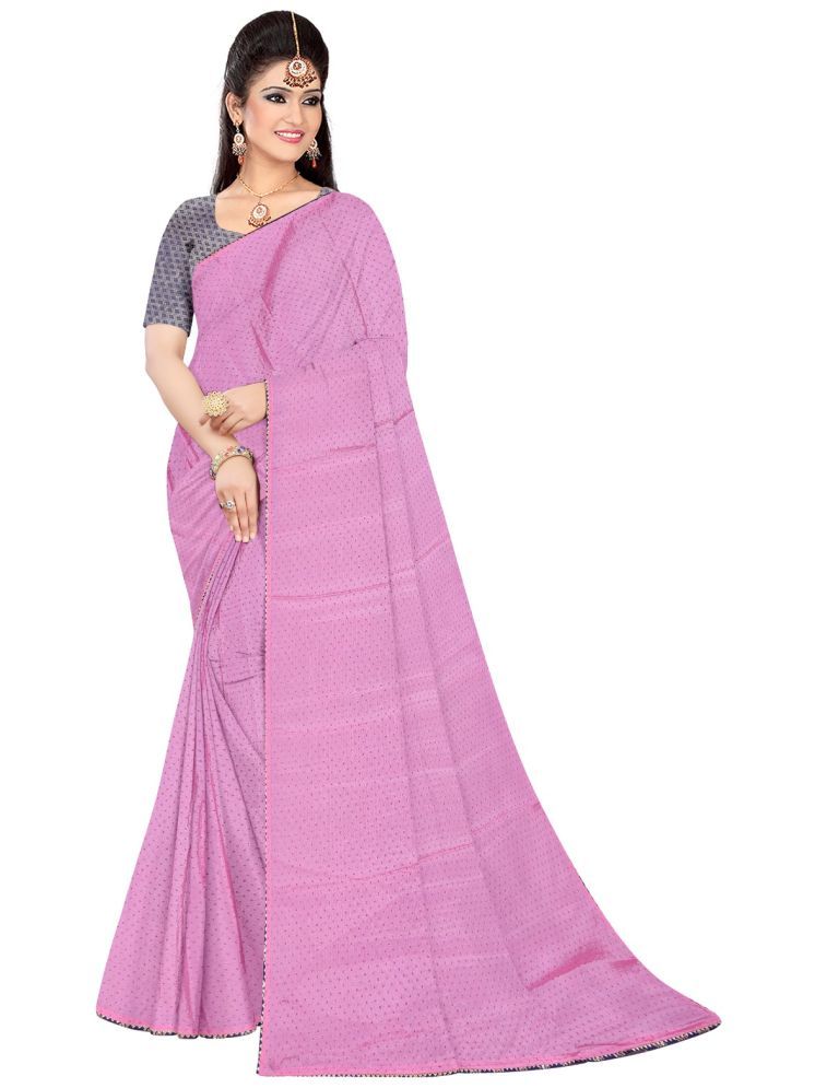     			mahalaxmi fab Georgette Printed Saree With Blouse Piece - Pink ( Pack of 1 )