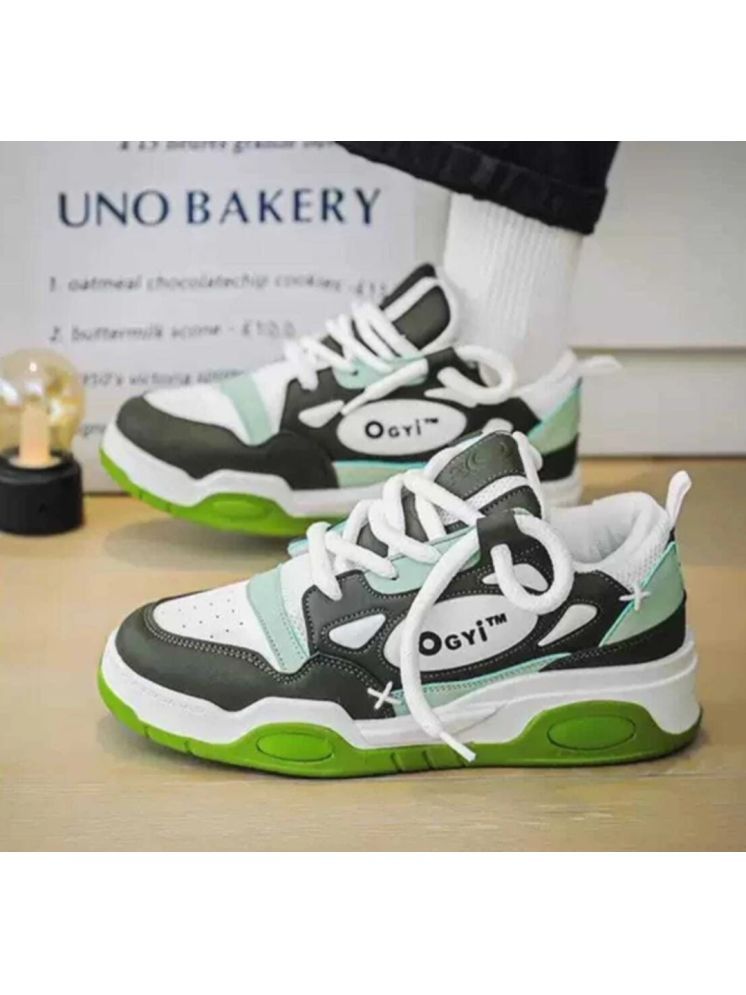     			wrizt Trendy, Casual Sneakers Shoes Sea Green Men's Outdoor Shoes