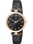 REESKY Black Metal Analog Womens Watch