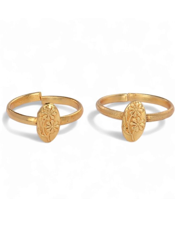     			AanyaCentric Gold Toe Rings ( Pack of 1 )