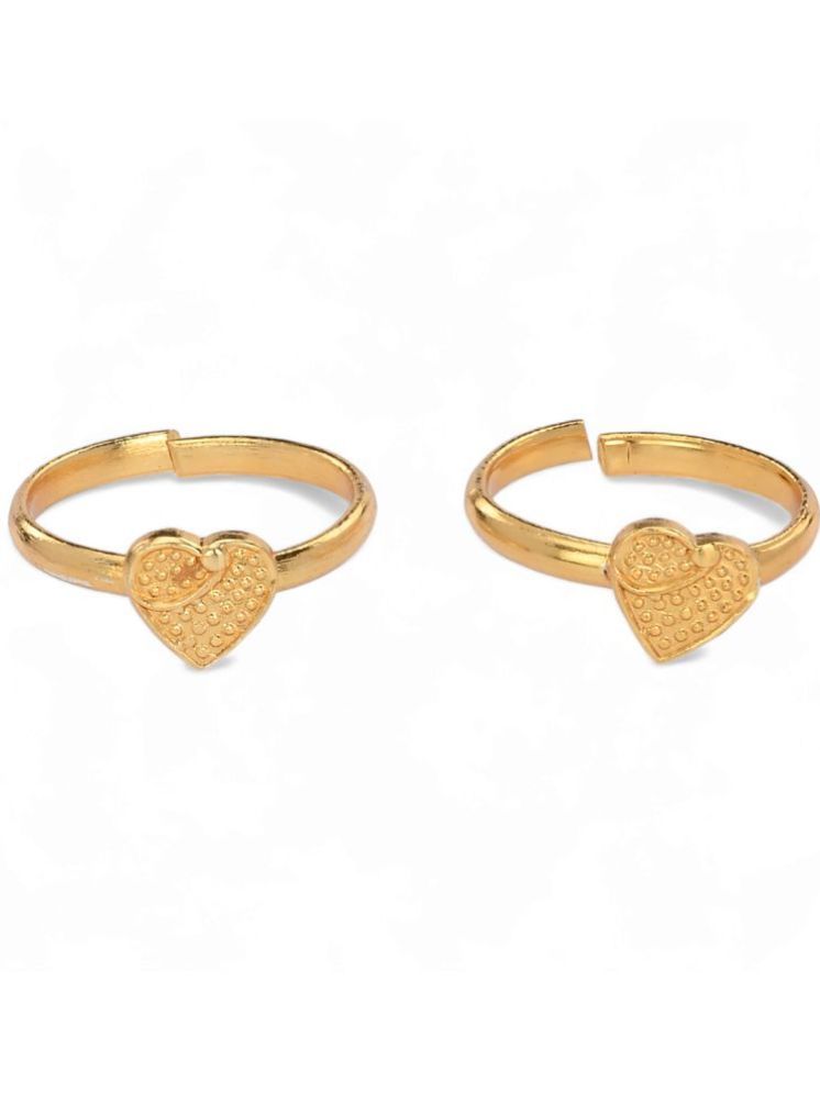     			AanyaCentric Gold Toe Rings ( Pack of 1 )