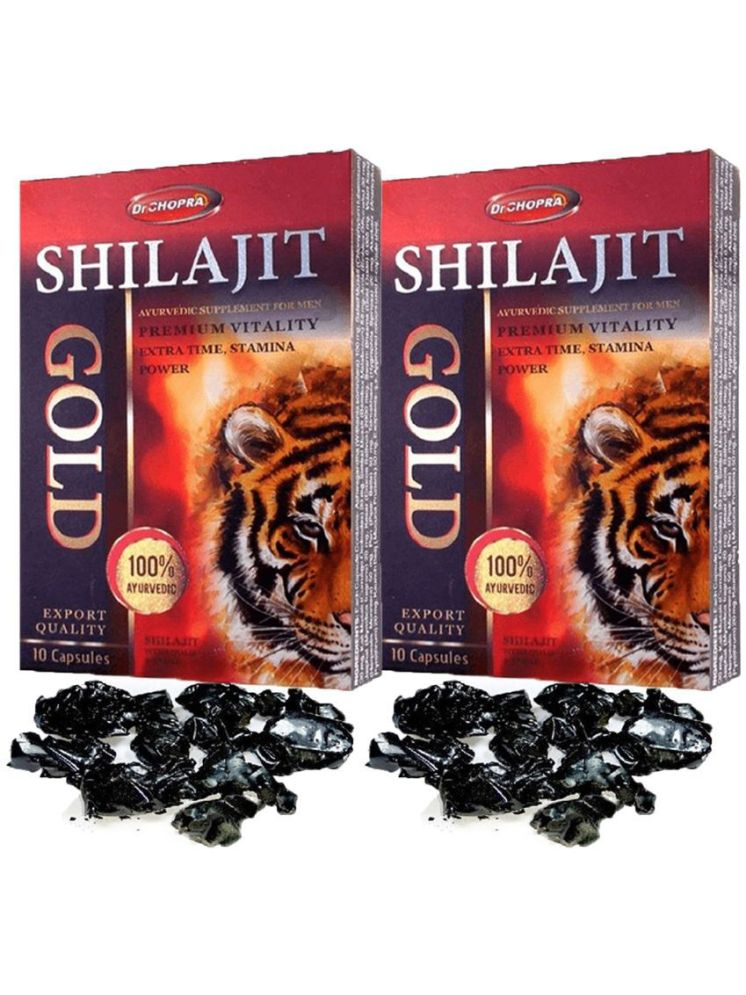     			Ayurvedic Dr. Chopra Shilajit 10 Capsules For Men PACK OF 2