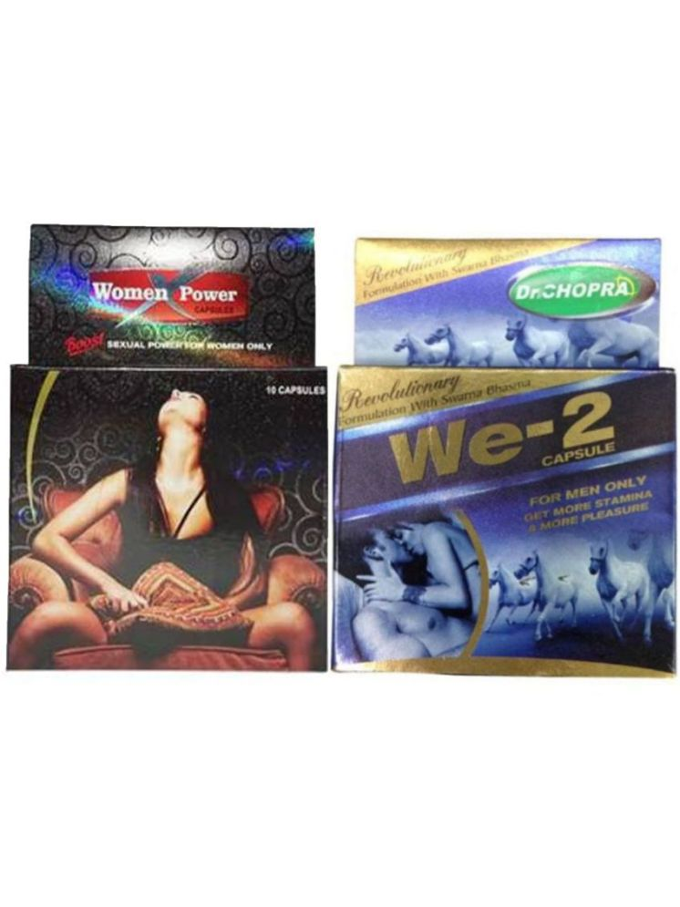     			Ayurvedic Women X Power 10 caps + We-2 ,10 capsule Combo Pack For Man & Women