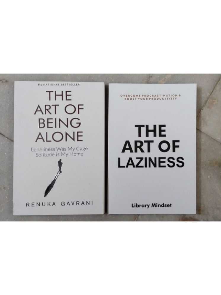     			Combo OF 2 Pack The Art Of Being Alone + The Art of Laziness Paperback , English , By Library Mindset