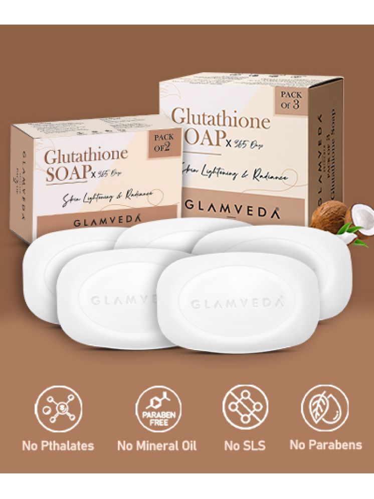     			Glamveda Skin Whitening Soap for All Skin Type ( Pack of 5 )