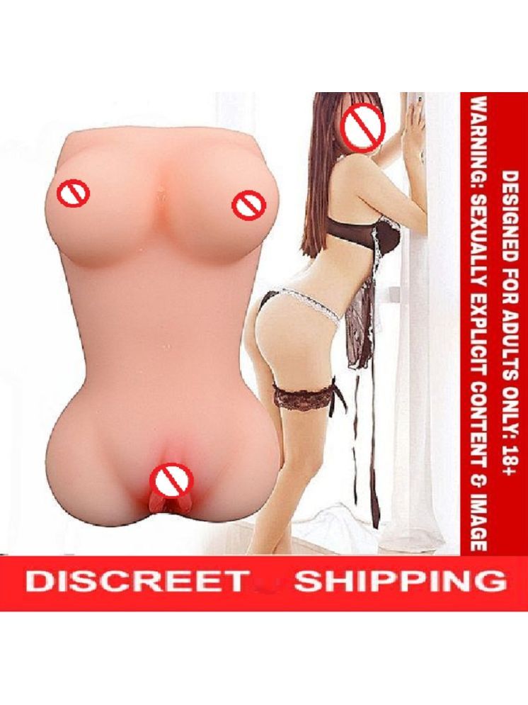     			Half Body Silicone Pocket Pussy Sex Doll With Breast  For Masturbation Toy By  KamYog