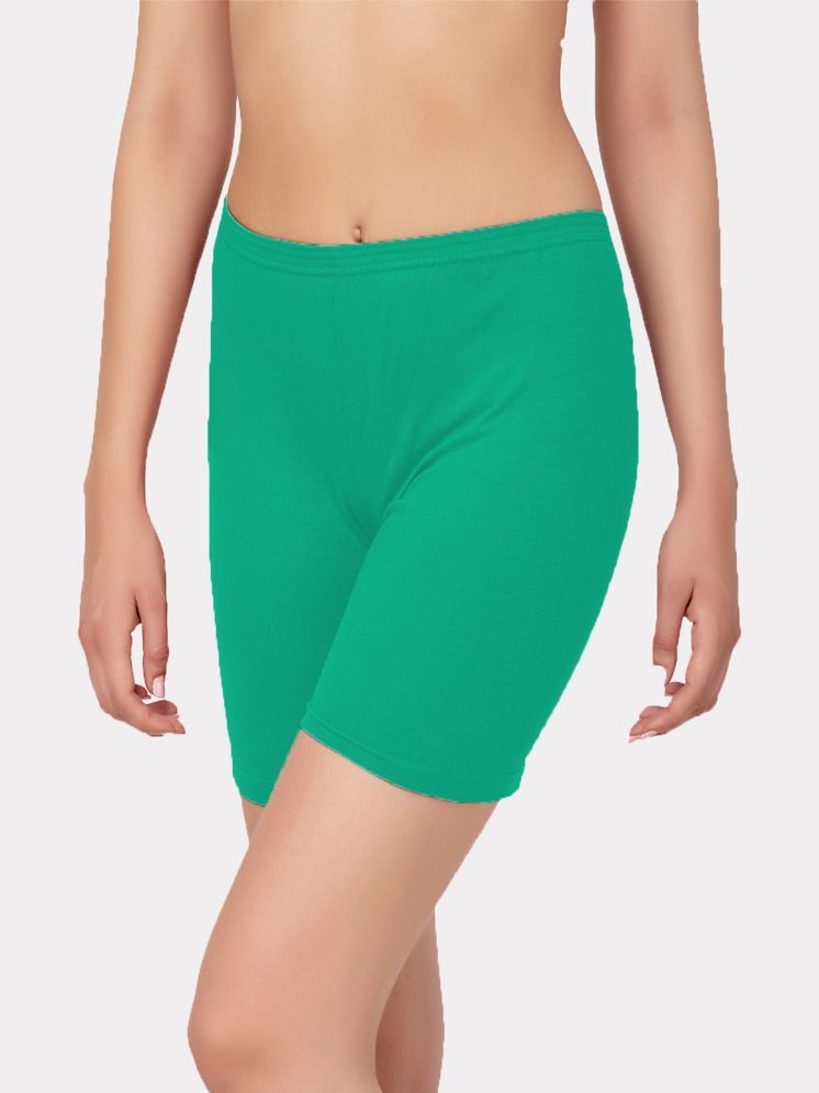     			IN CARE LINGERIE Green ICLG-007_GREEN Cotton Solid Women's Boy Shorts ( Pack of 1 )