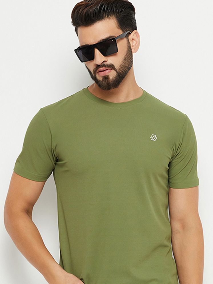     			Nuovo Cotton Blend Regular Fit Solid Half Sleeves Men's T-Shirt - Light Green ( Pack of 1 )