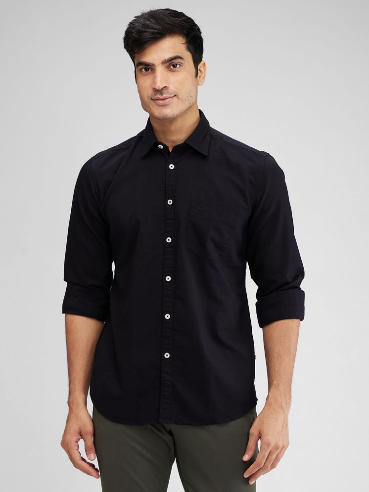     			Parx 100% Cotton Slim Fit Solids Full Sleeves Men's Casual Shirt - Black ( Pack of 1 )