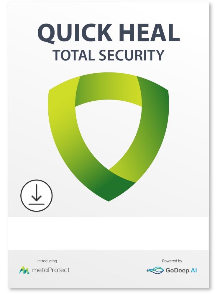     			Quick Heal | Total Security (1 PC / 1 Year) AI Based Device Security for Windows PC | Banking and Browsing Protection | Dark Web Monitoring and Parental Control (Email Delivery)