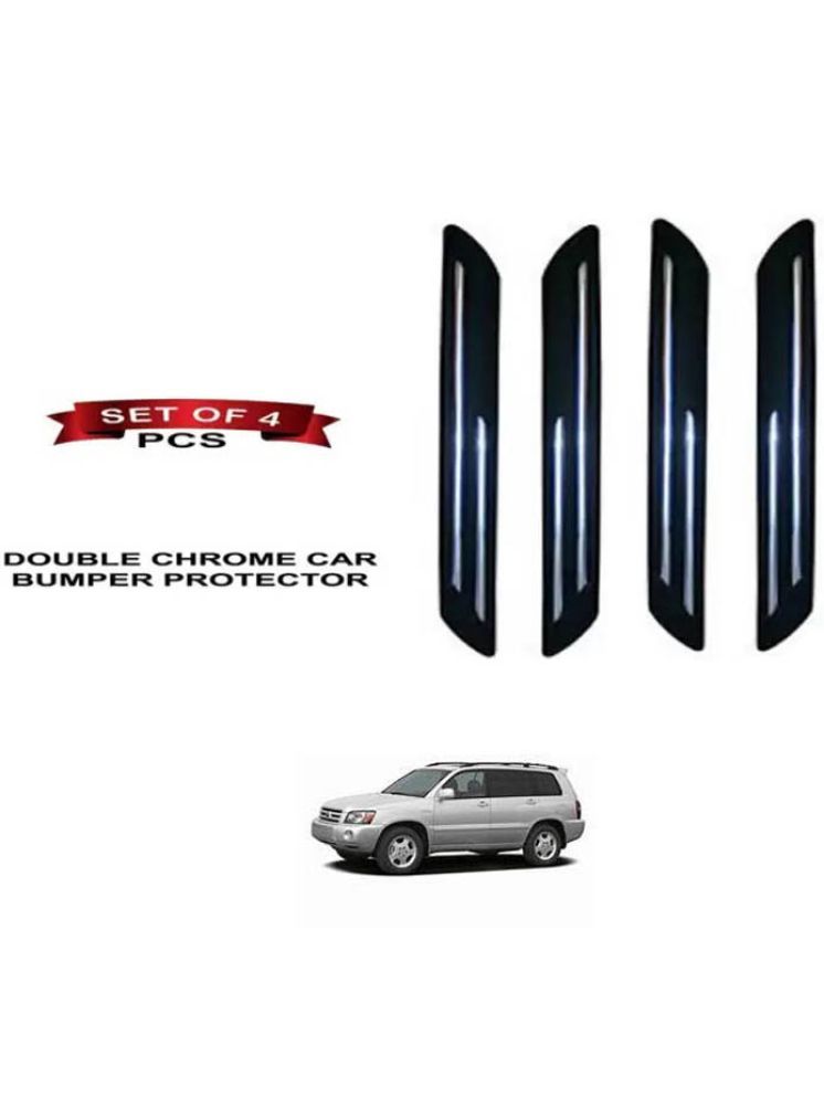     			RONISH Rubber Car Bumper Protector Guard (Double Chrome) For Toyota Highlander