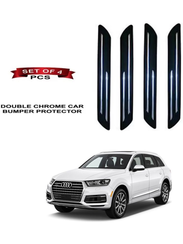     			RONISH Rubber Car Bumper Protector Guard (Double Chrome) For Audi Q7 2020