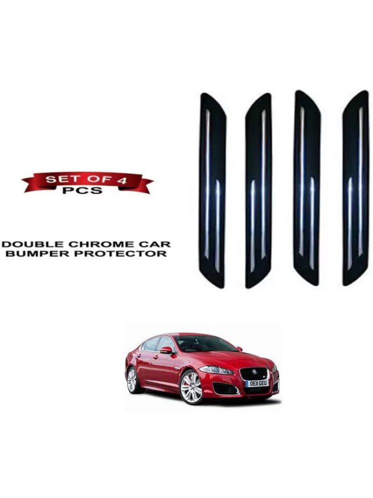     			RONISH Rubber Car Bumper Protector Guard (Double Chrome) For Jaguar XFR