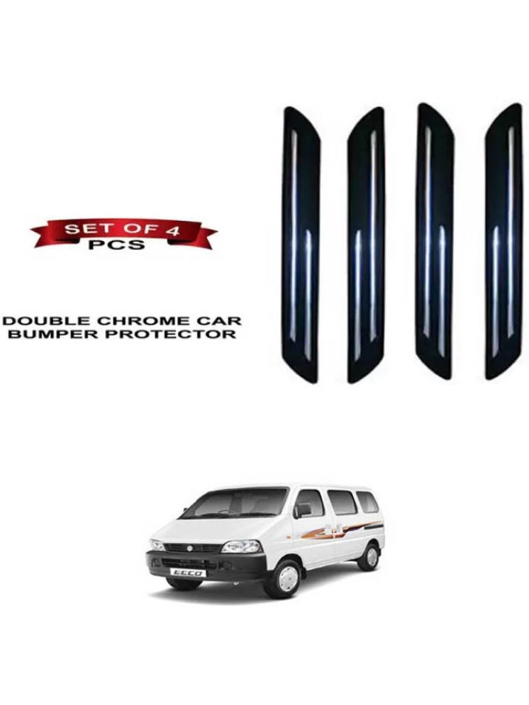     			RONISH Rubber Car Bumper Protector Guard (Double Chrome) For Maruti Suzuki Eeco