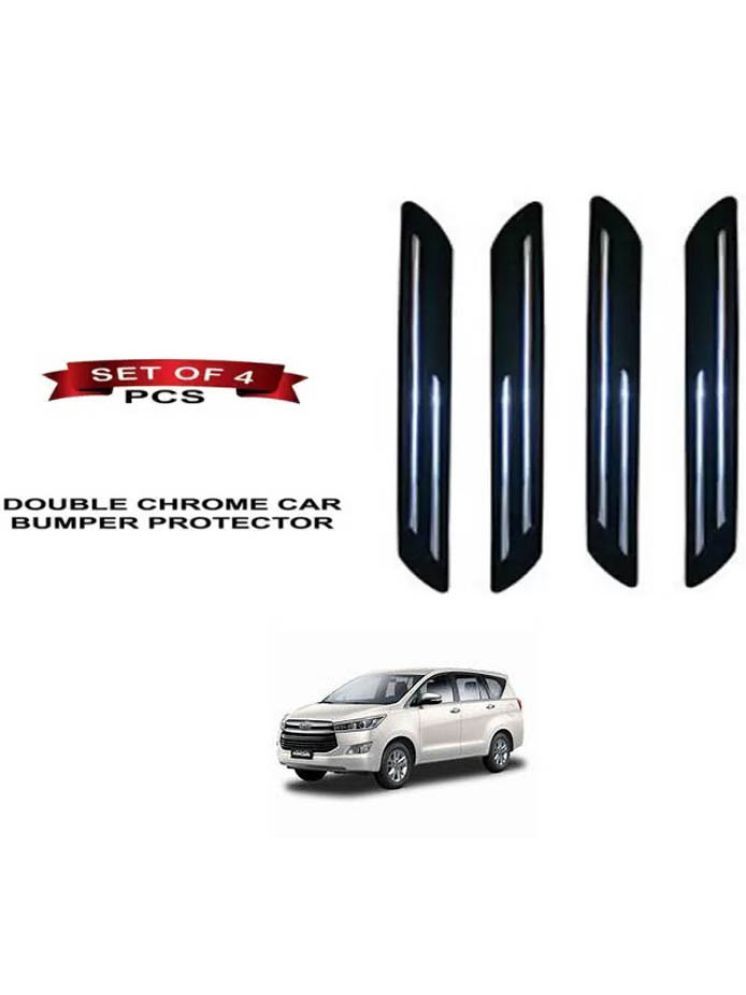     			RONISH Rubber Car Bumper Protector Guard (Double Chrome) For Toyota Innova