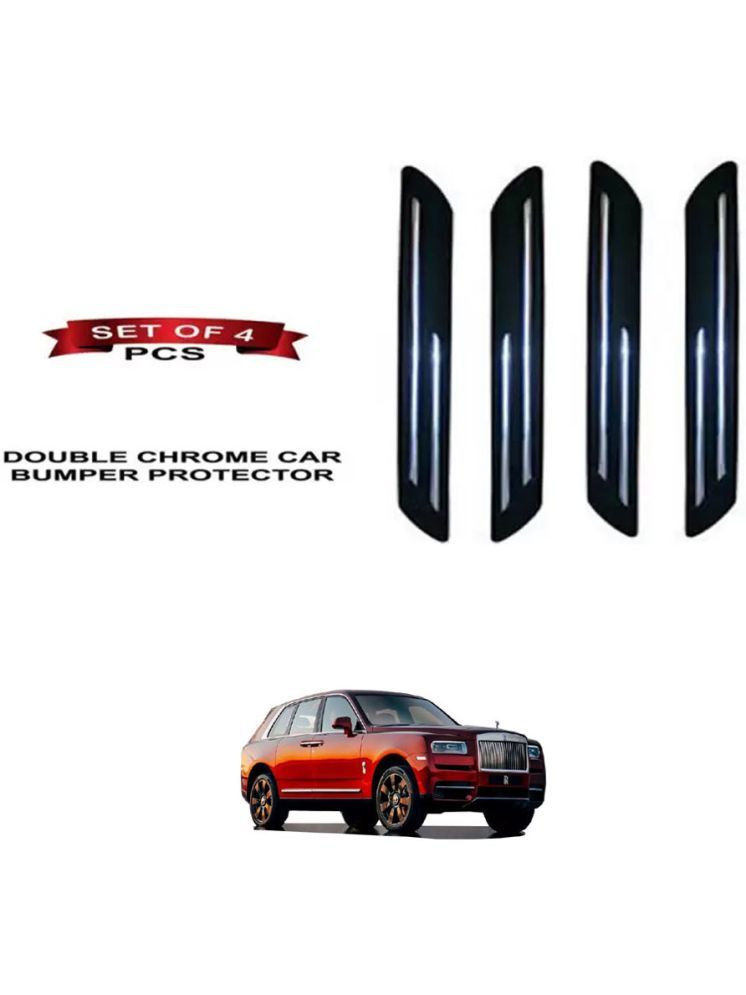     			RONISH Rubber Car Bumper Protector Guard (Double Chrome) For Rolls Royce Cullinan