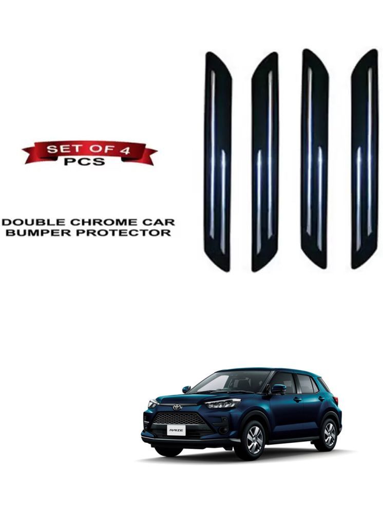     			RONISH Rubber Car Bumper Protector Guard (Double Chrome) For Toyota Raize