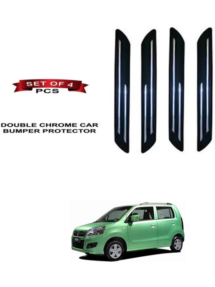     			RONISH Rubber Car Bumper Protector Guard (Double Chrome) For Maruti Suzuki Wagon R MPV