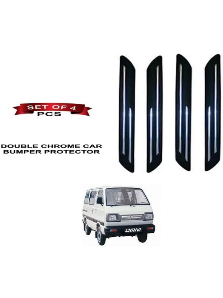     			RONISH Rubber Car Bumper Protector Guard (Double Chrome) For Maruti Suzuki Omni