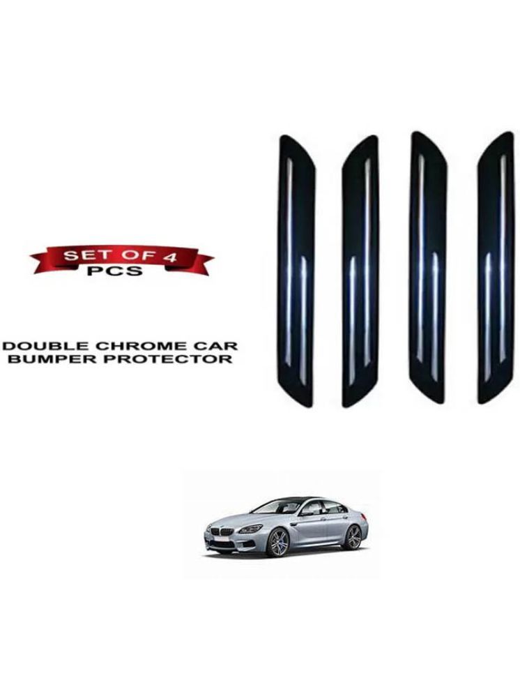     			RONISH Rubber Car Bumper Protector Guard (Double Chrome) For BMW M Series