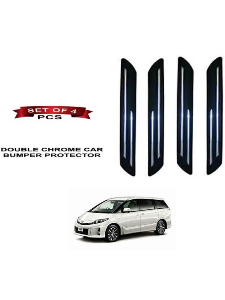     			RONISH Rubber Car Bumper Protector Guard (Double Chrome) For Toyota Estima