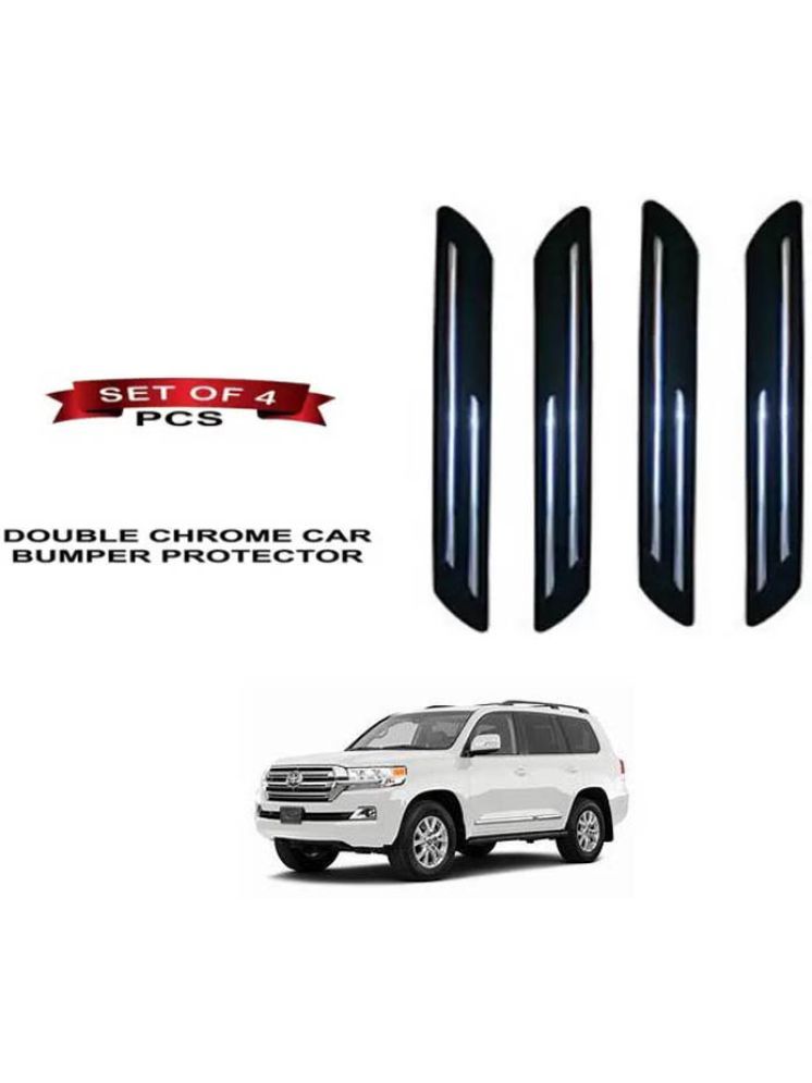     			RONISH Rubber Car Bumper Protector Guard (Double Chrome) For Toyota Land Cruise