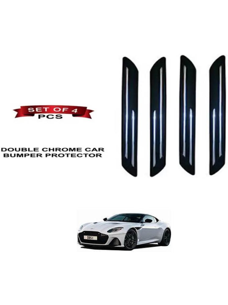     			RONISH Rubber Car Bumper Protector Guard (Double Chrome) For Aston Martin DBS Superleggera