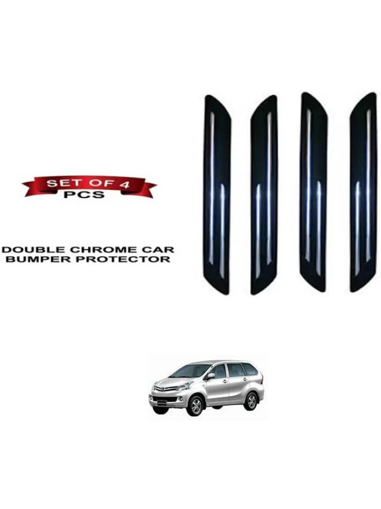     			RONISH Rubber Car Bumper Protector Guard (Double Chrome) For Toyota Avanza