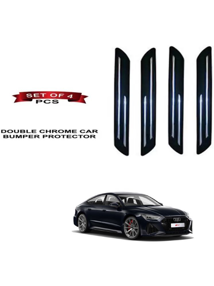     			RONISH Rubber Car Bumper Protector Guard (Double Chrome) For Audi RS 7 Sportback