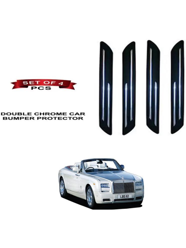     			RONISH Rubber Car Bumper Protector Guard (Double Chrome) For Rolls Royce Drophead Coupe