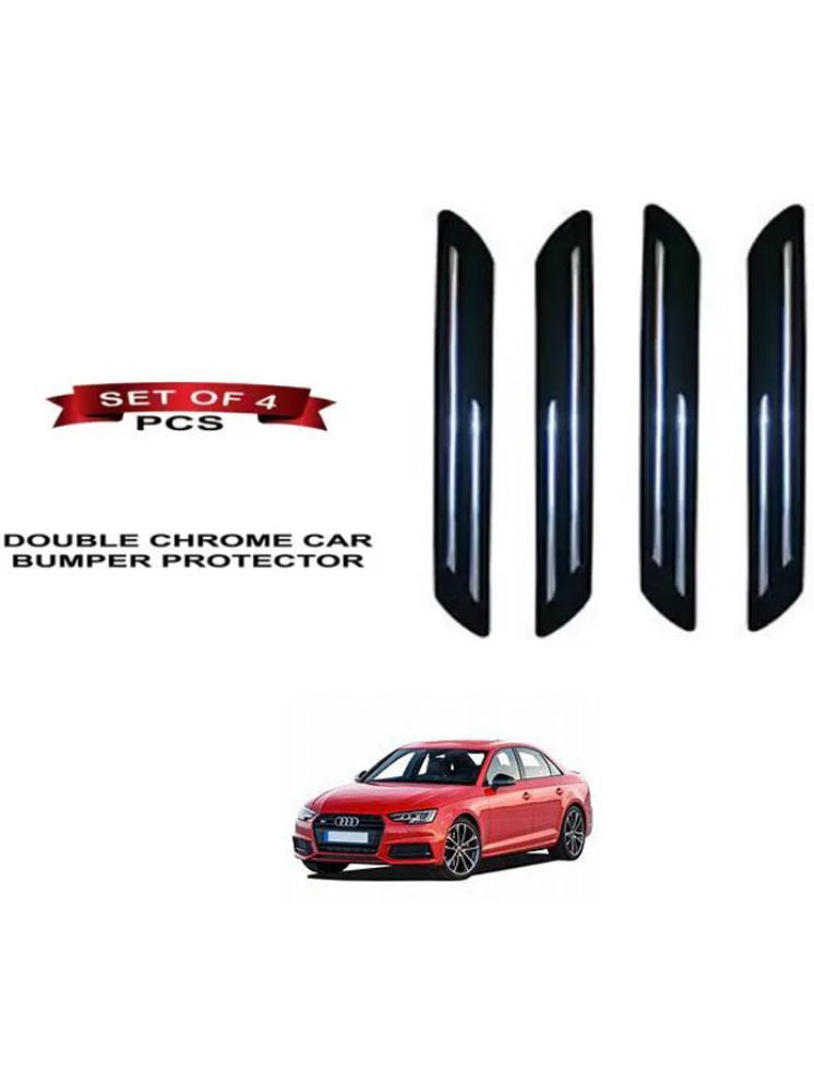     			RONISH Rubber Car Bumper Protector Guard (Double Chrome) For Audi S4