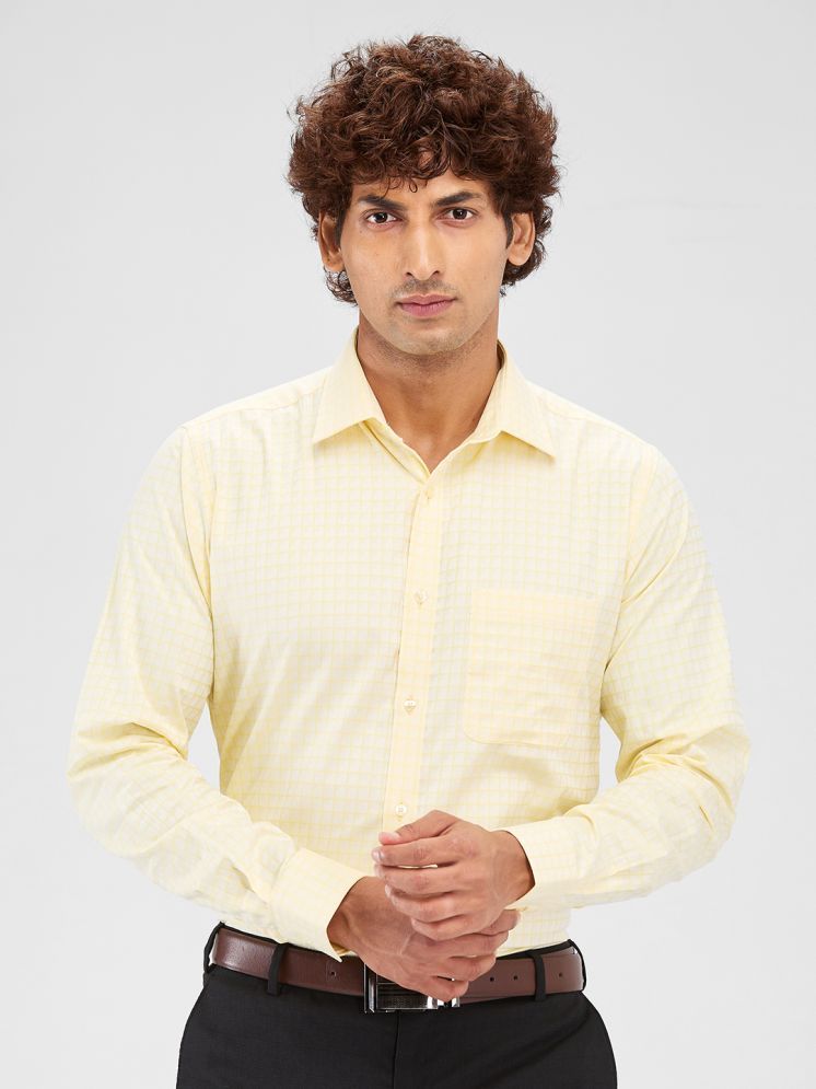     			Raymond Cotton Slim Fit Full Sleeves Men's Formal Shirt - Yellow ( Pack of 1 )