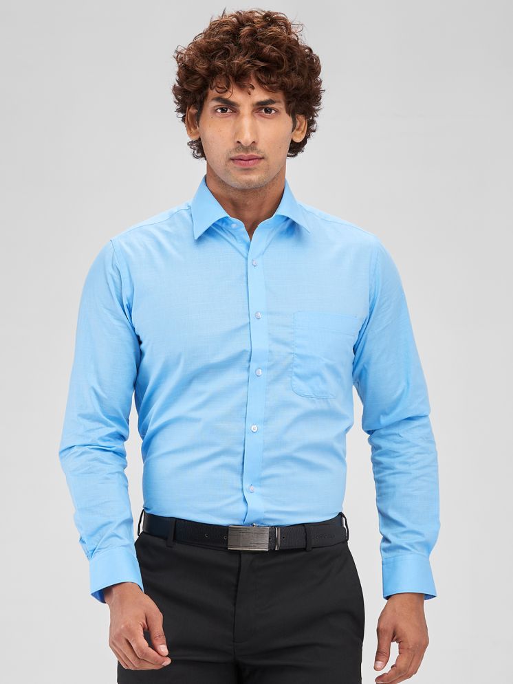     			Raymond Cotton Slim Fit Full Sleeves Men's Formal Shirt - Blue ( Pack of 1 )